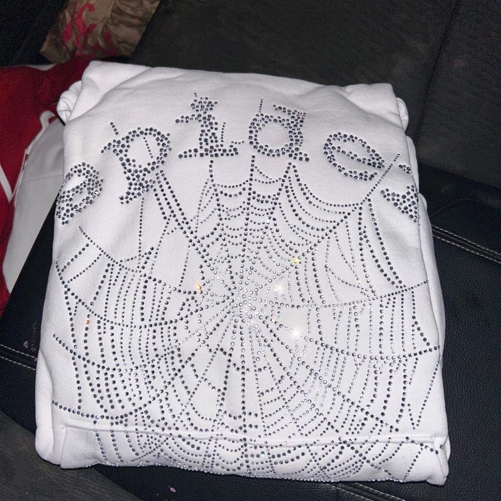 White Spider Web Sweatshirt